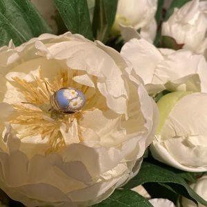 Glass Blown Flower Charm